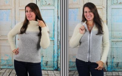 DIY: REFASHION A SWEATER INTO A SWEATER JACKET
