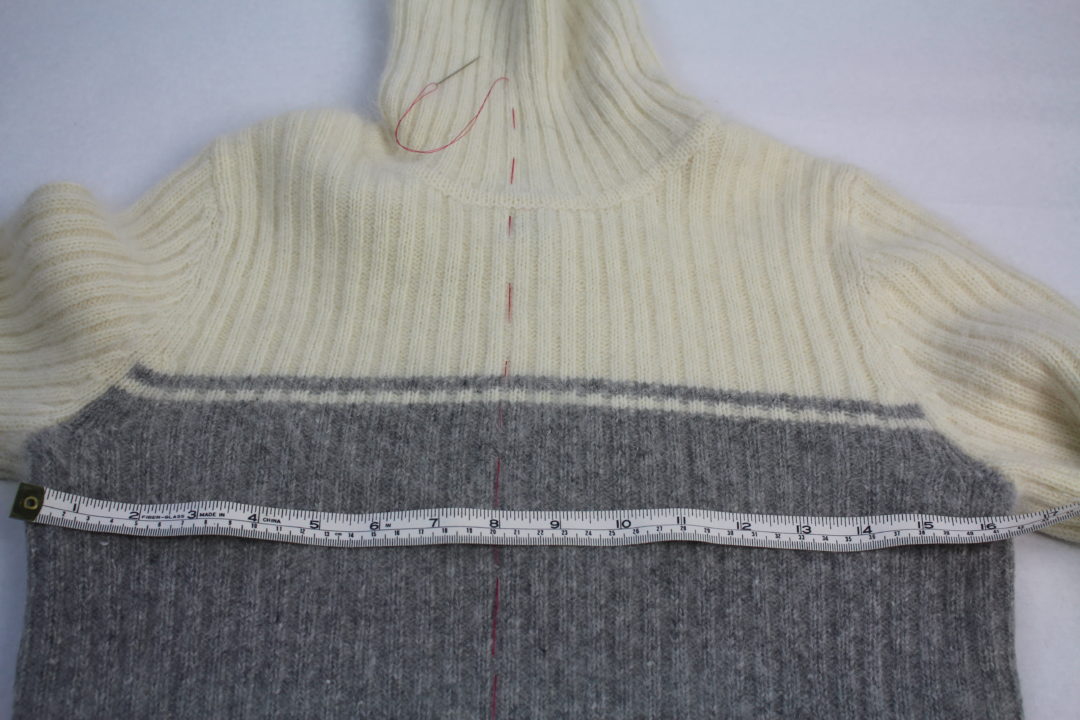 SWEATER UPCYCLE INTO SWEATER JACKET - DIY PROJECT