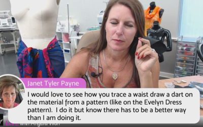 Episode 93 Behind the Scenes Live with Angela Wolf … Let’s Drape a Wrap Skirt, studio move update, and our usual live Q&A   
See you soon, 
Angela
